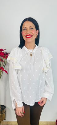 Camisa topitos camel