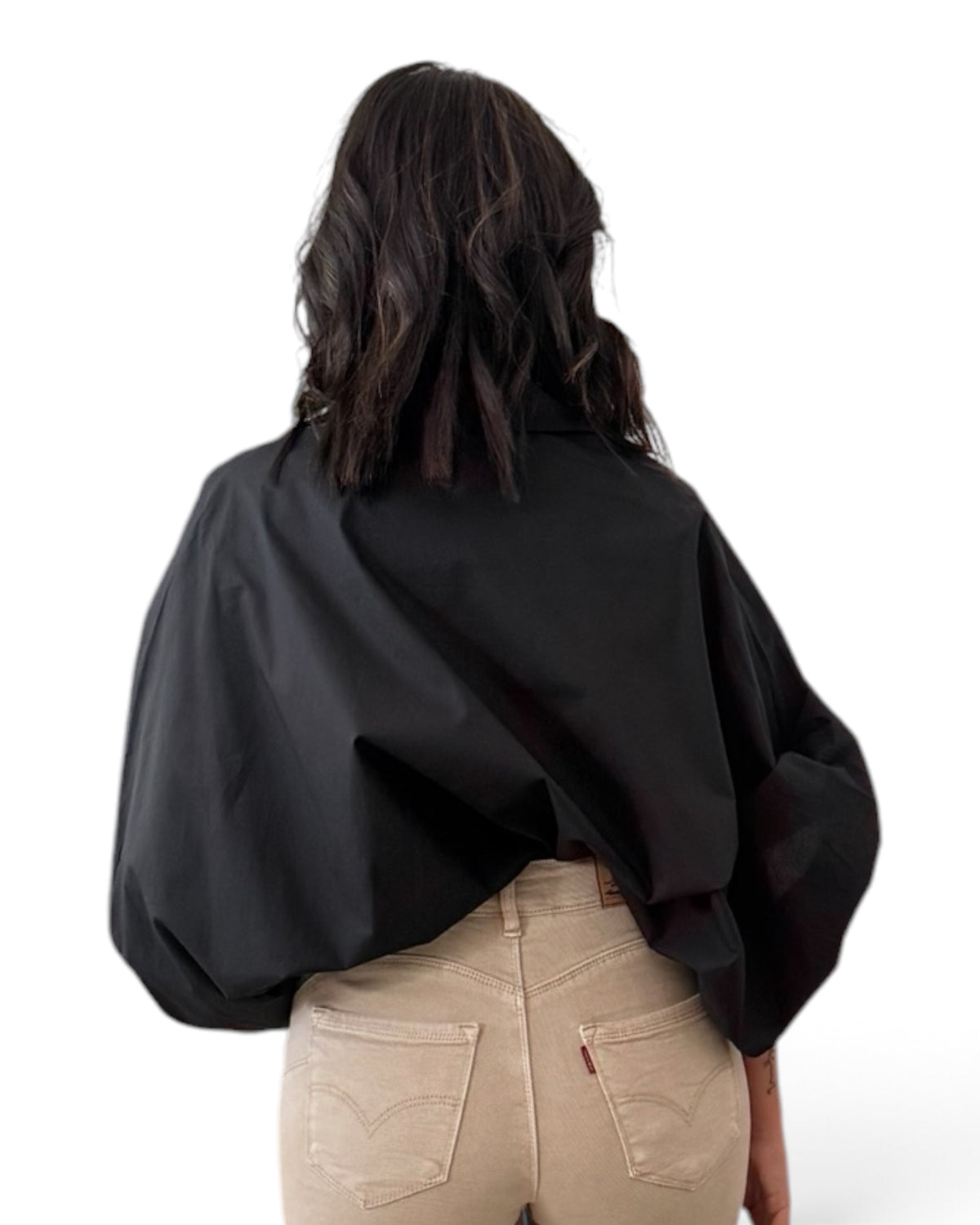 Camisa mangas negra