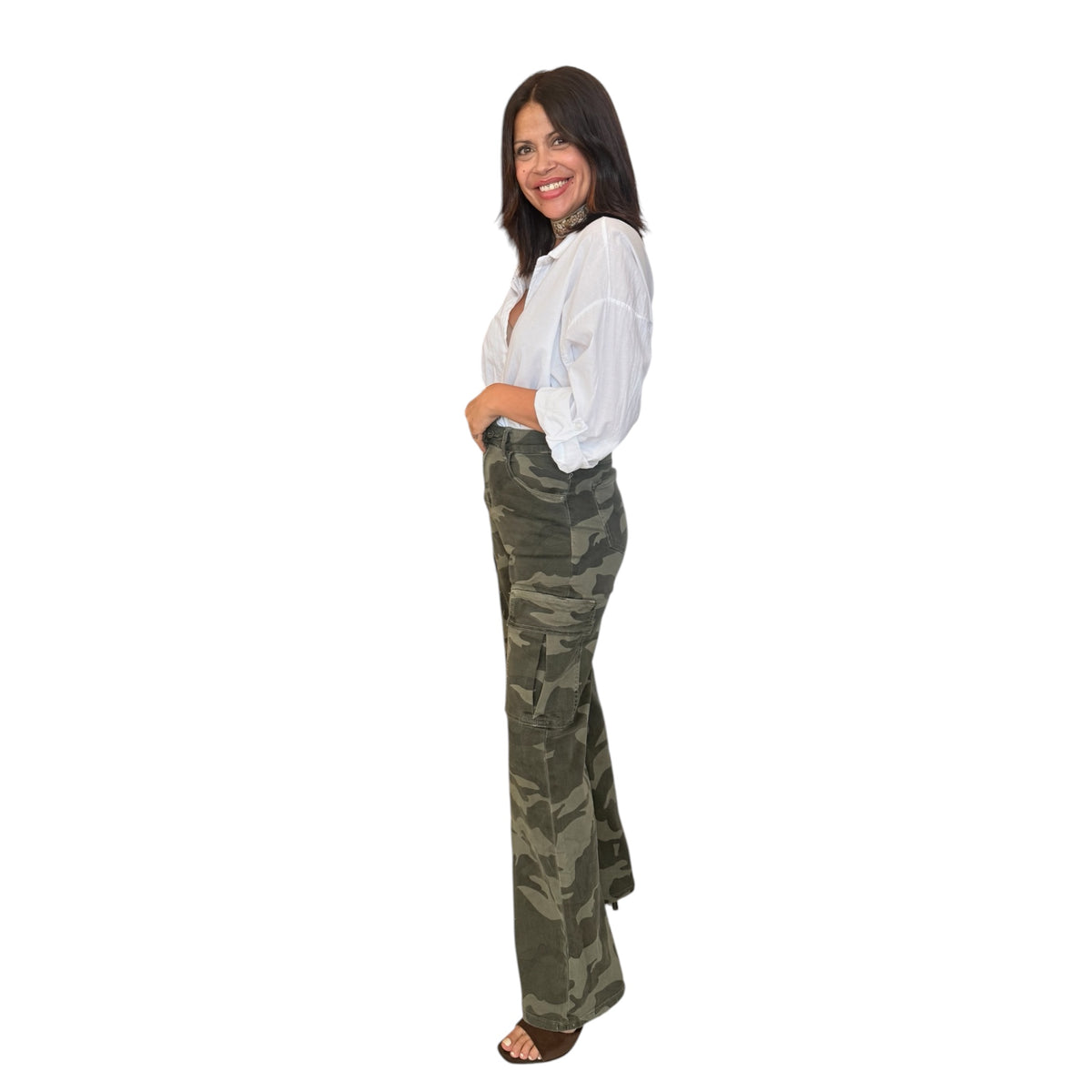 Jeans cargo militar