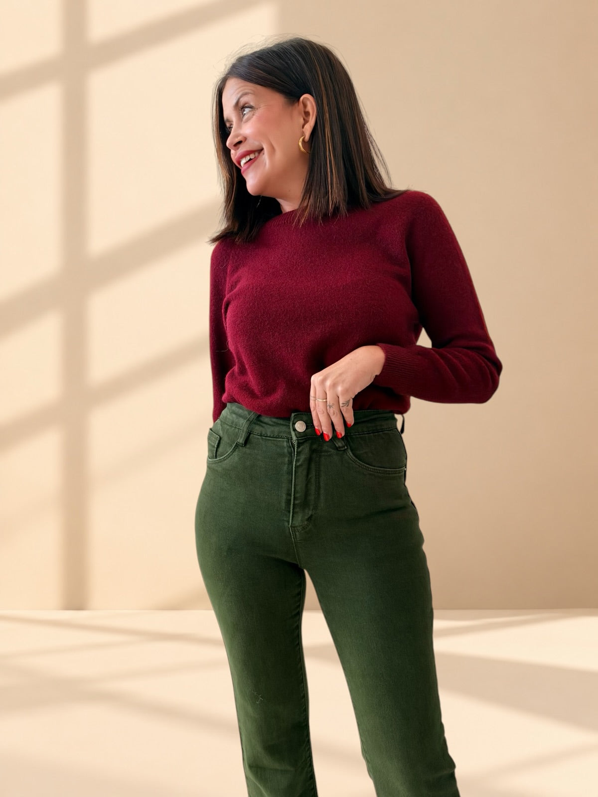 JERSEY BURDEOS · SOFT CHIC