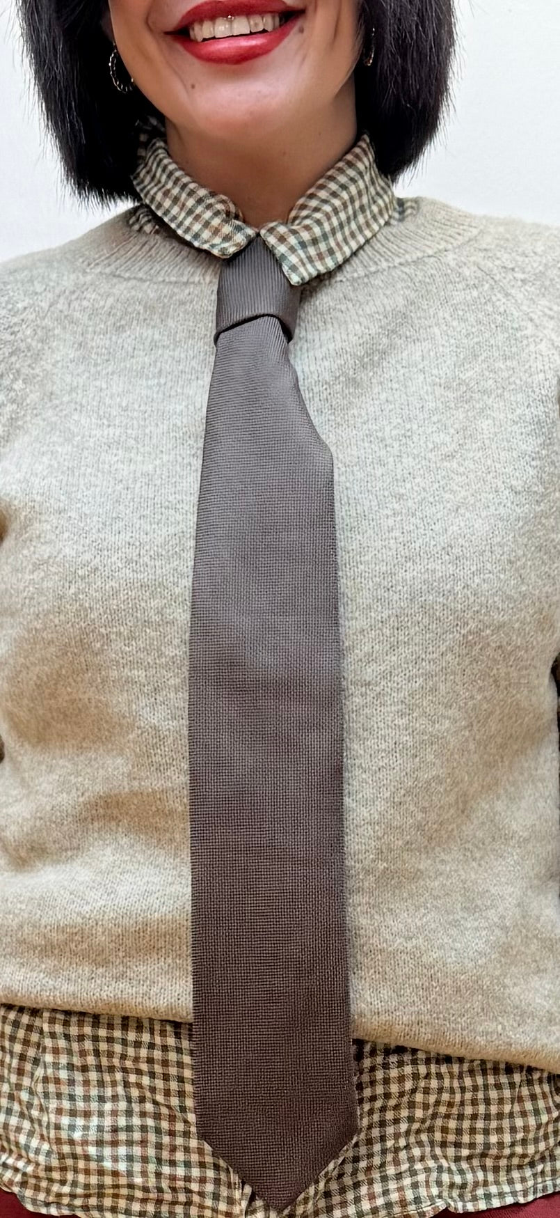 Corbata seda choco - AC