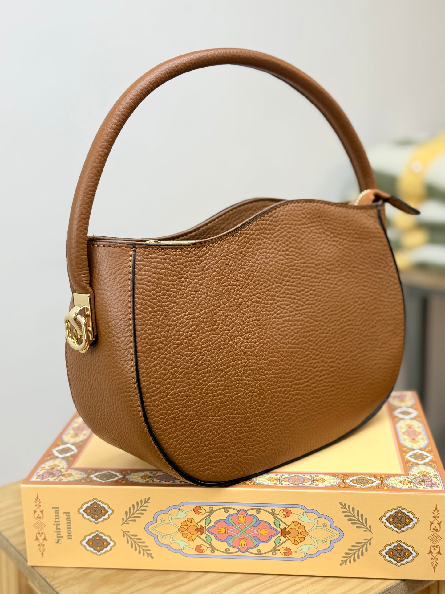 Bolso Piel camel Bella - AC