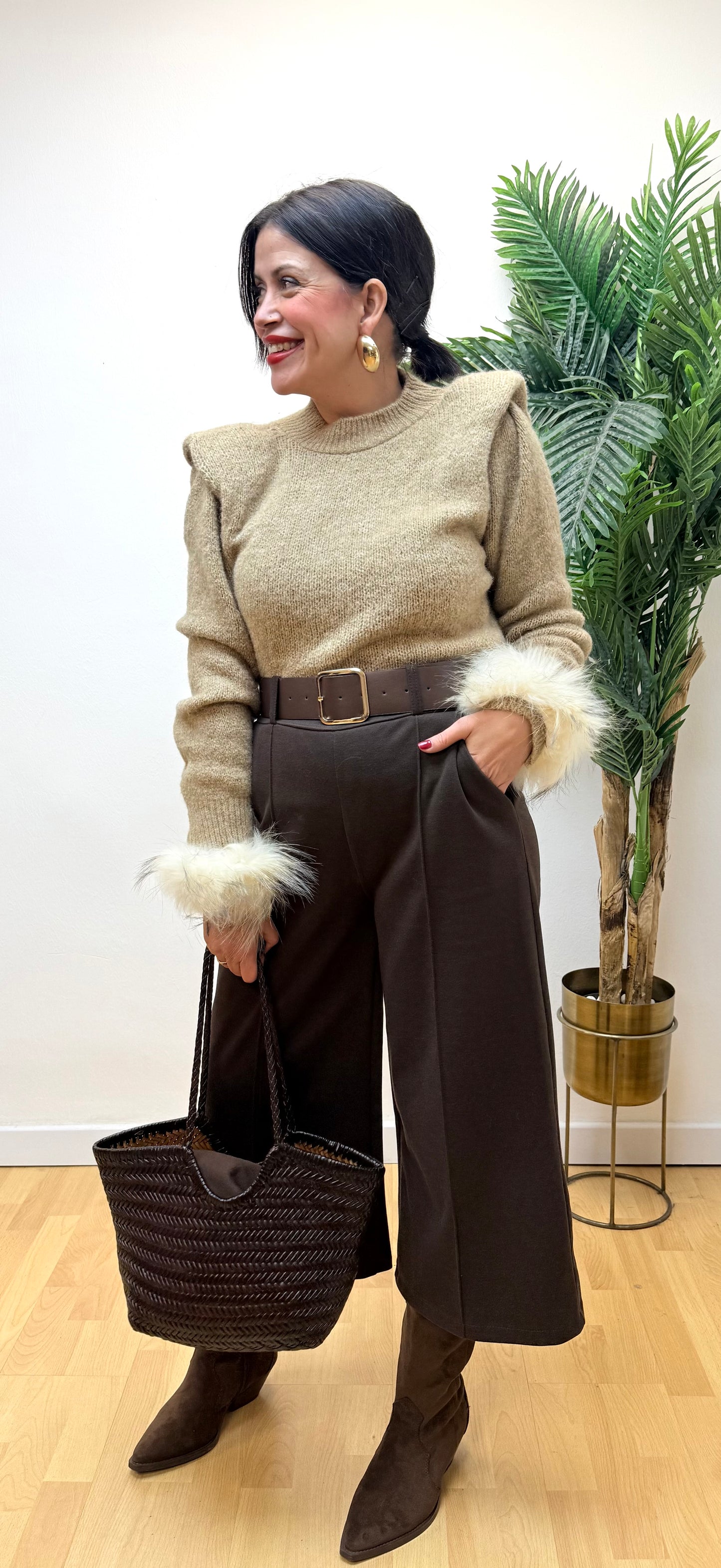 Bermudas Chocolate Aterciopelas Mar