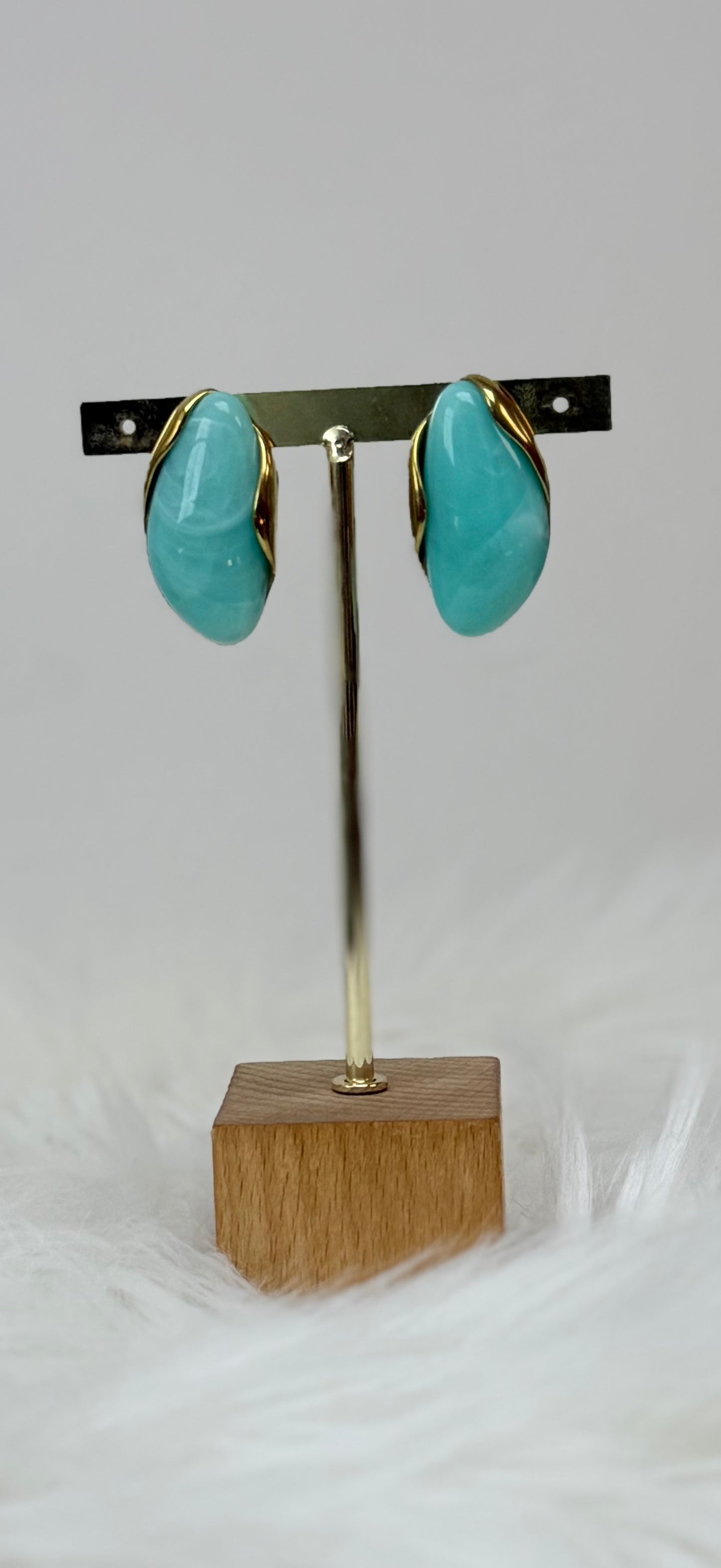 Pendiente gota azul - AC