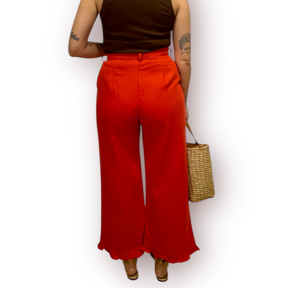 Pantalón volantes coral - AC