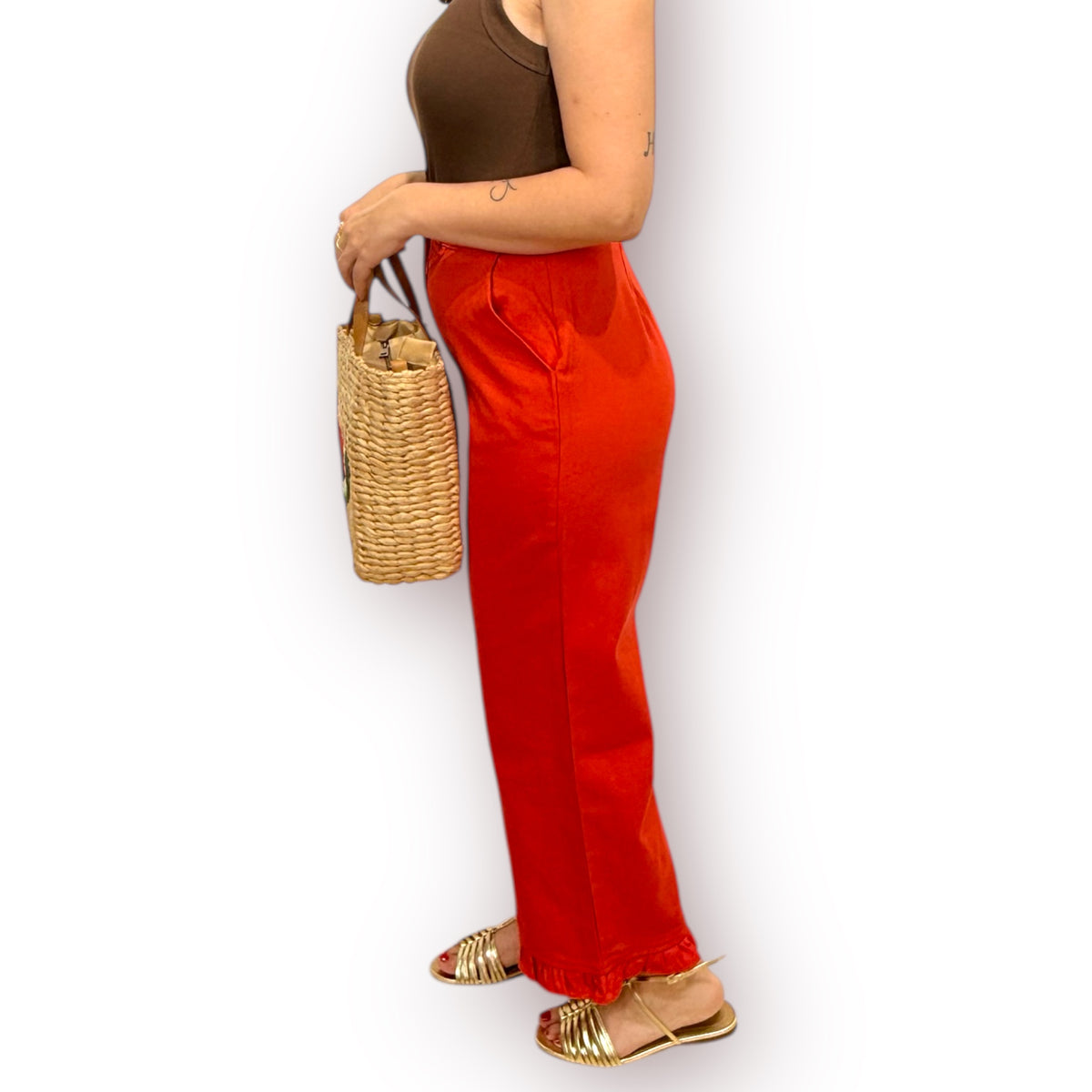 Pantalón volantes coral - AC