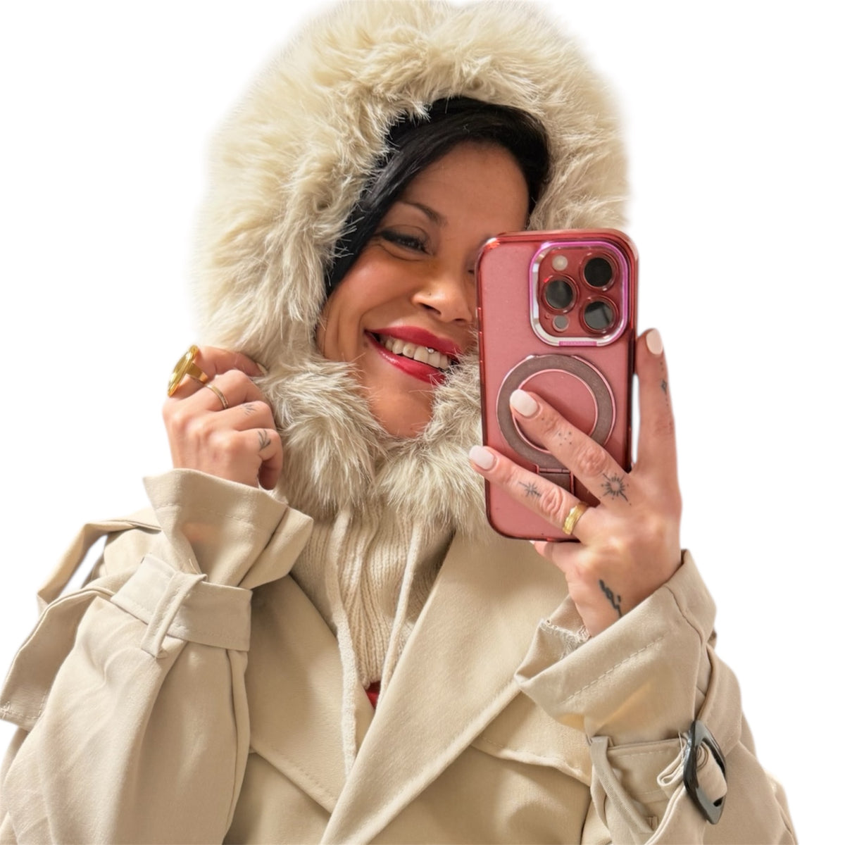 Balaclava pelo beige - AC