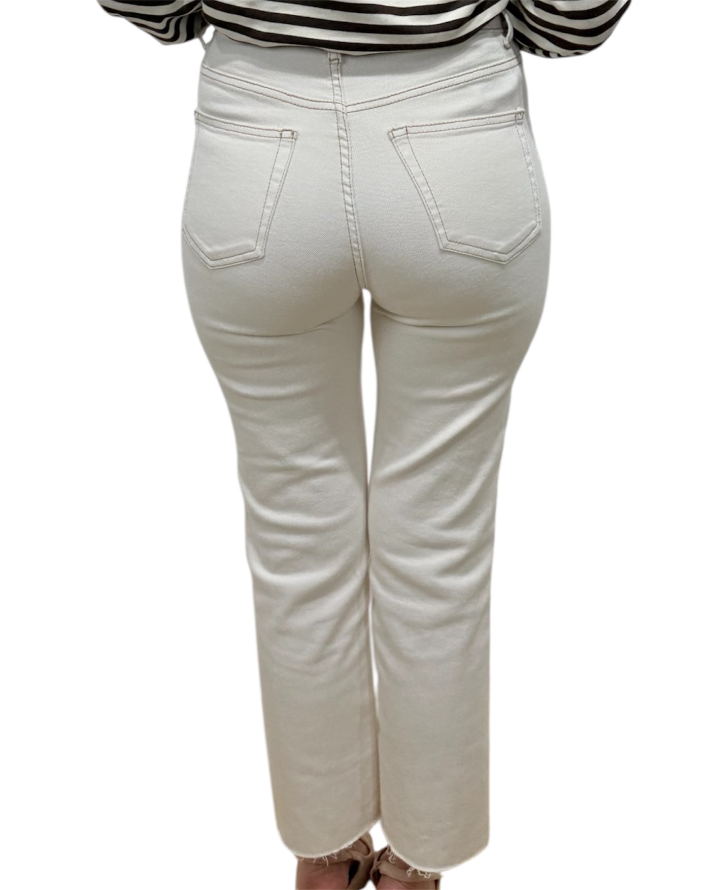 Jeans Beige costuras Paula - AC