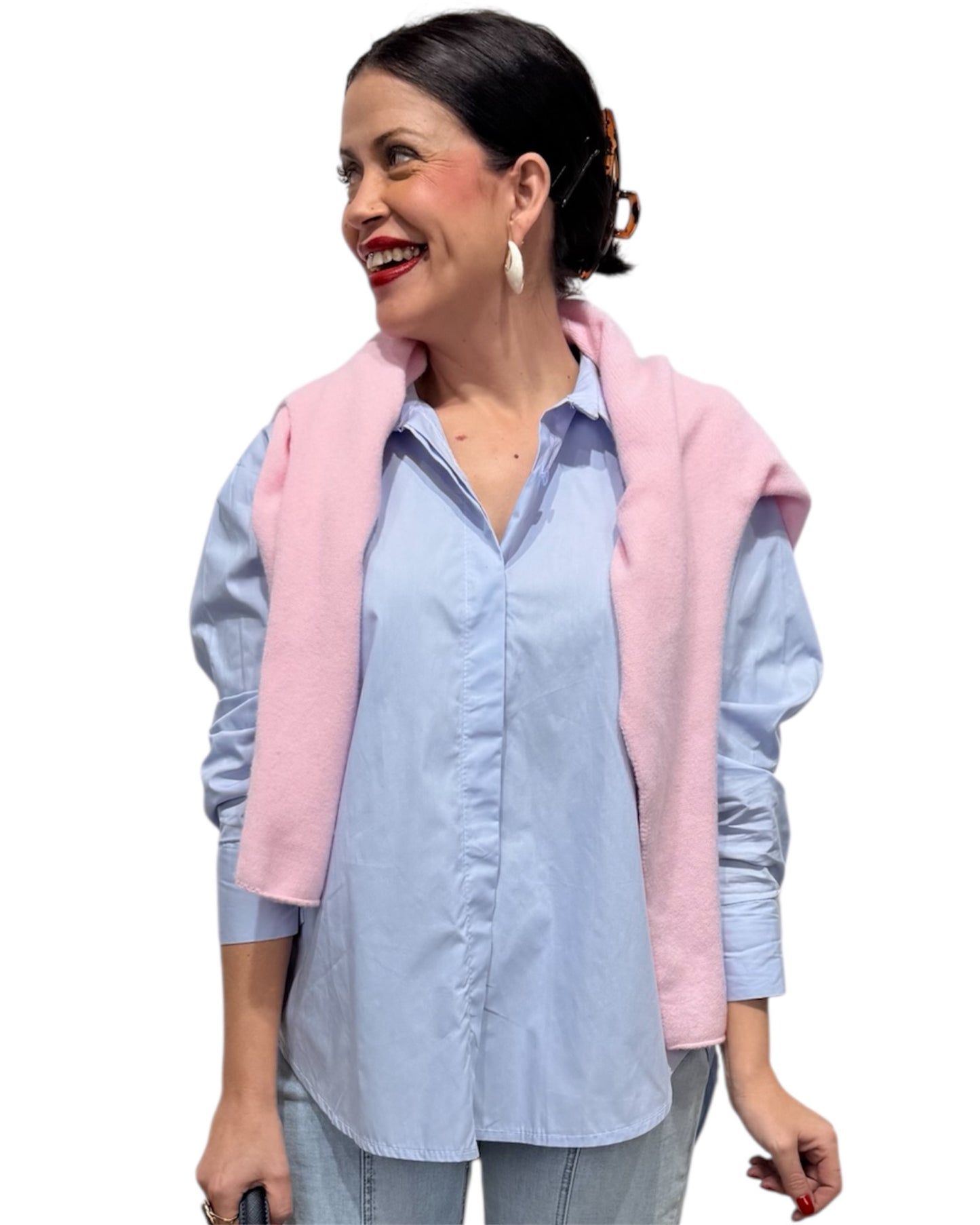 Camisa basic azul Marta