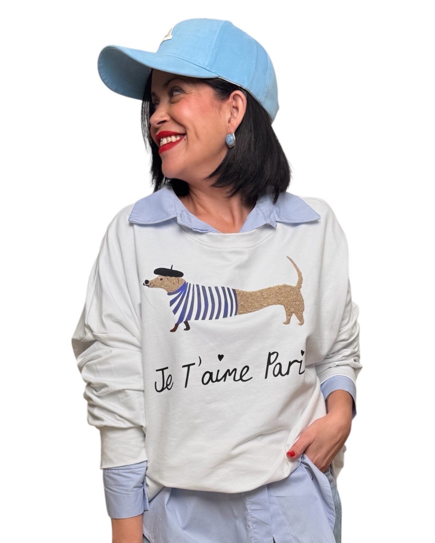 Pendiente azul combi