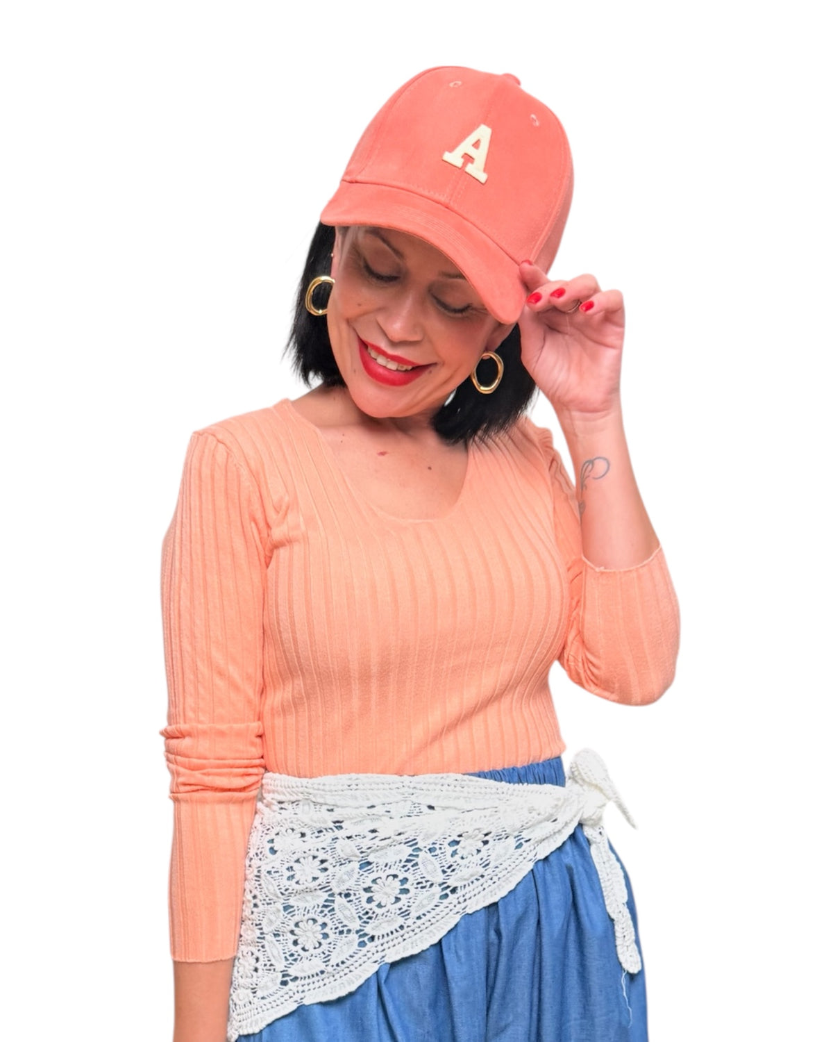 Gorra Any salmón - AC