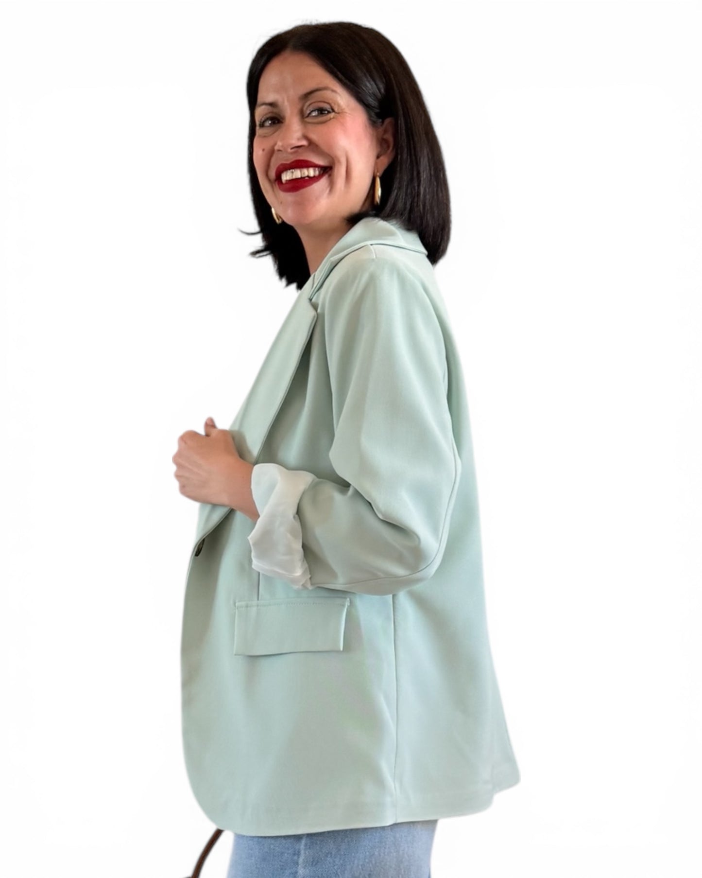 Blazer con forro verde agua - AC