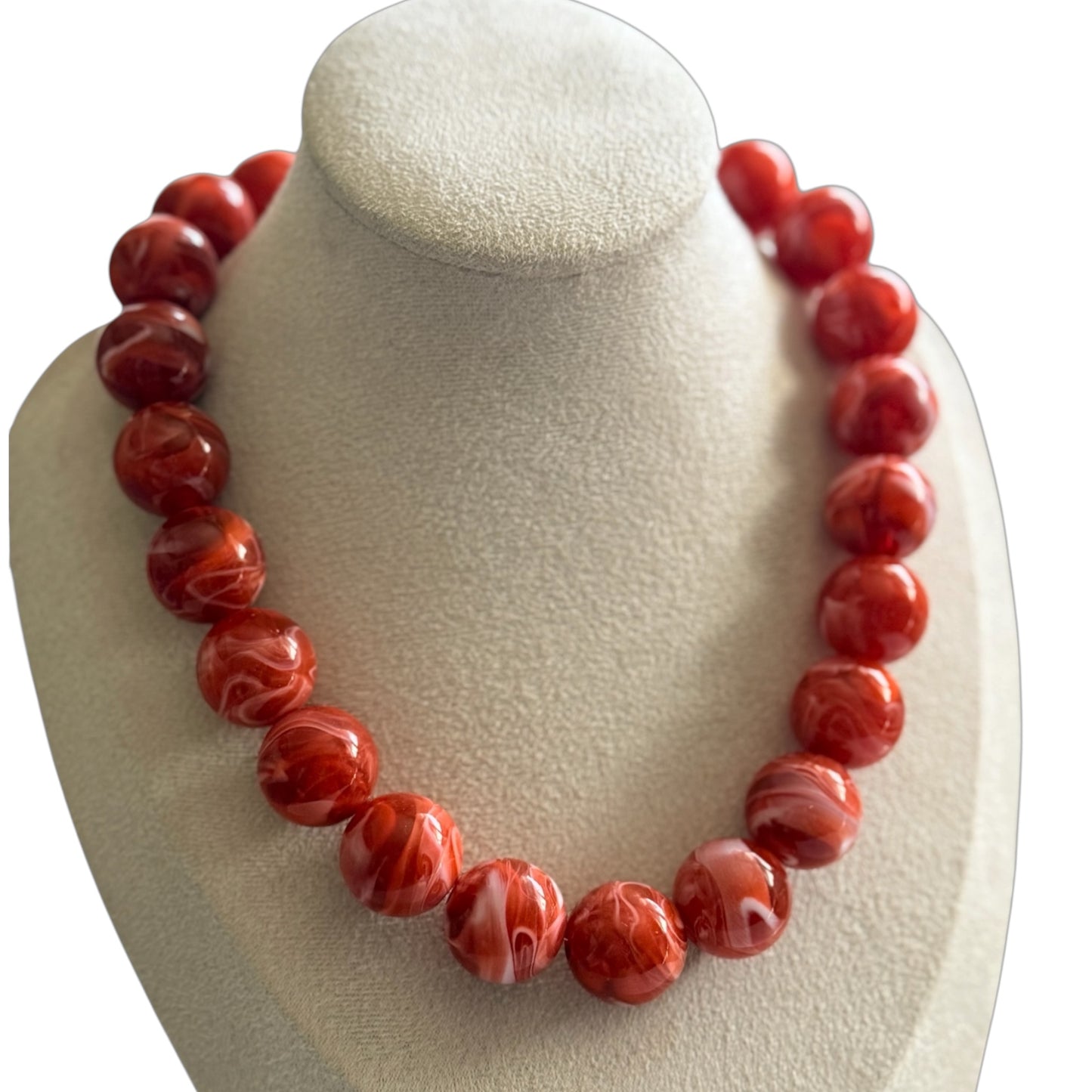 Collar jaspe naranja