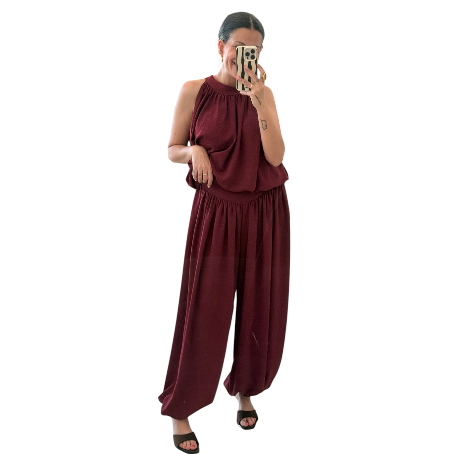 Conjunto Valeria burdeos