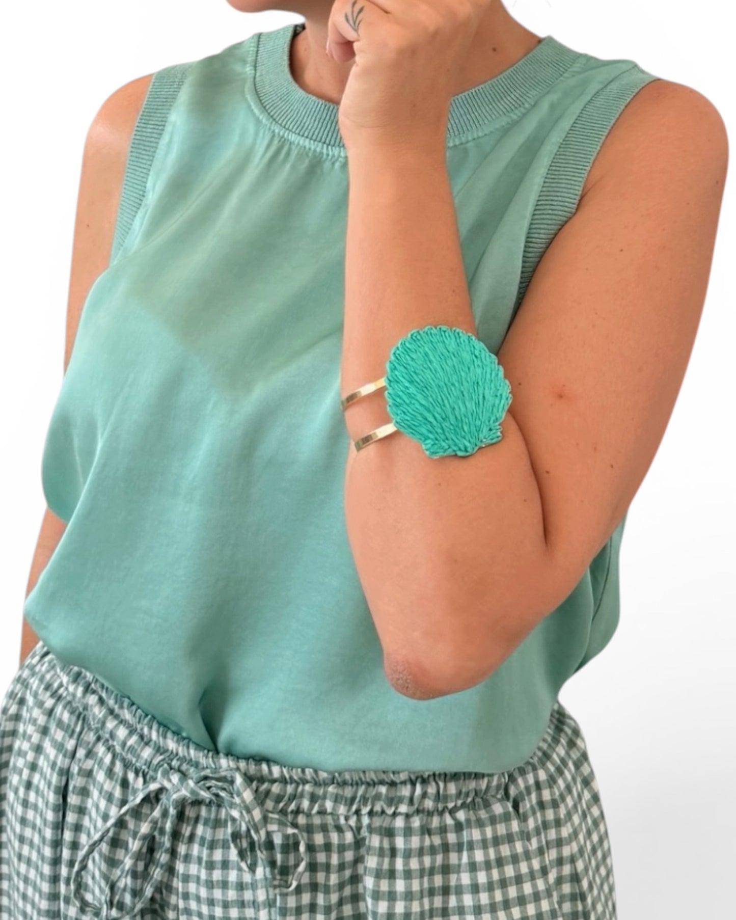 Brazalete turquesa conchita