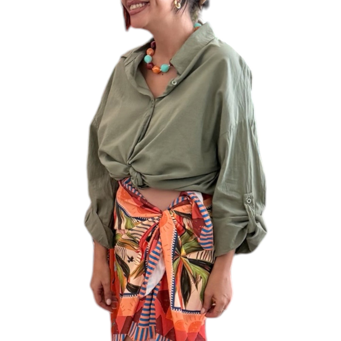 Falda pareo Tropical