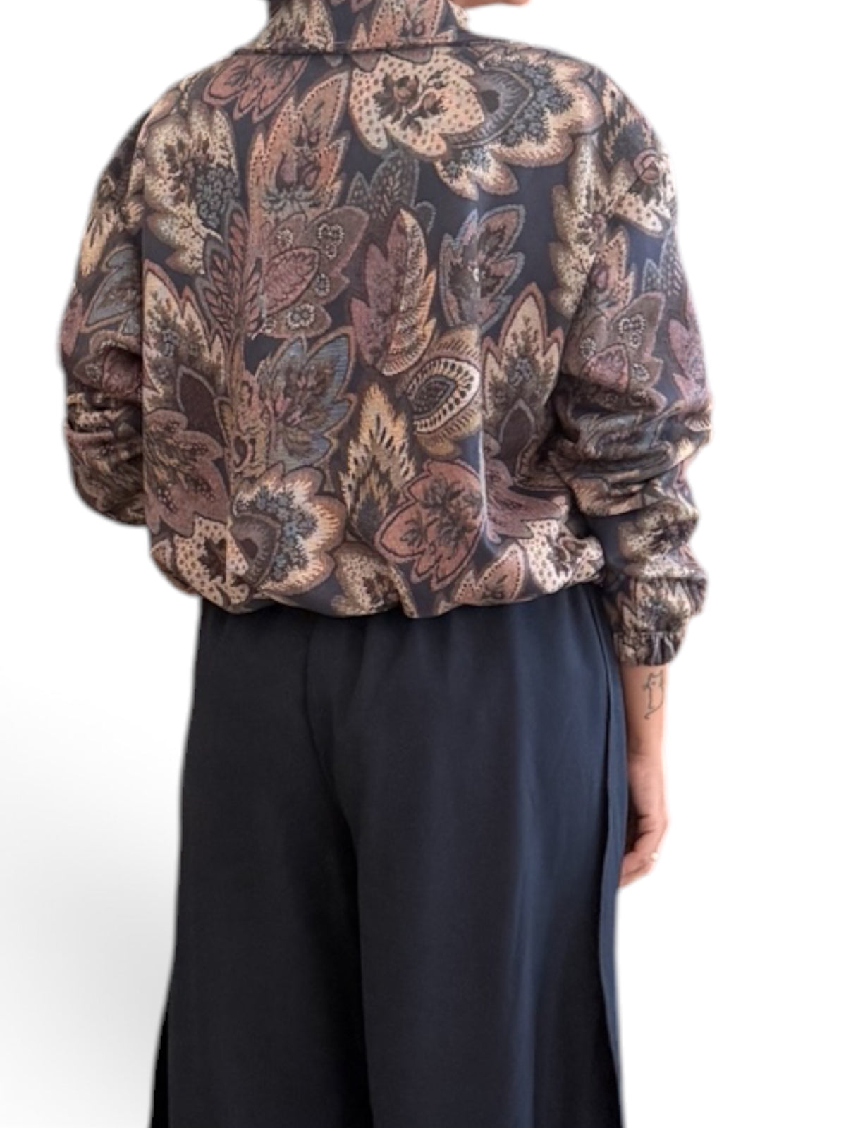 Bomber floral azul