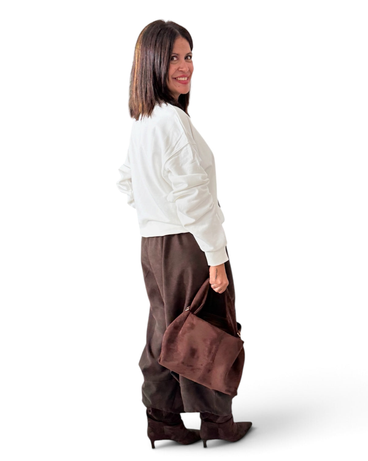 Sudadera cruda Dálmata Chic