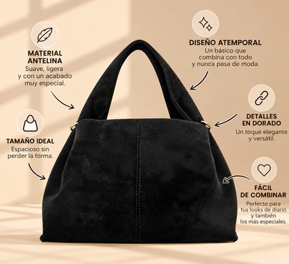 Bolso serraje negro
