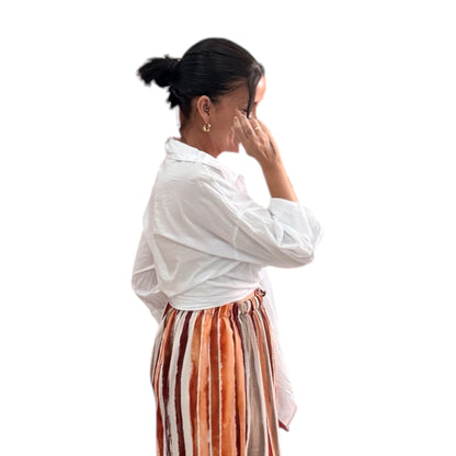 Camisa lisa nudo blanca