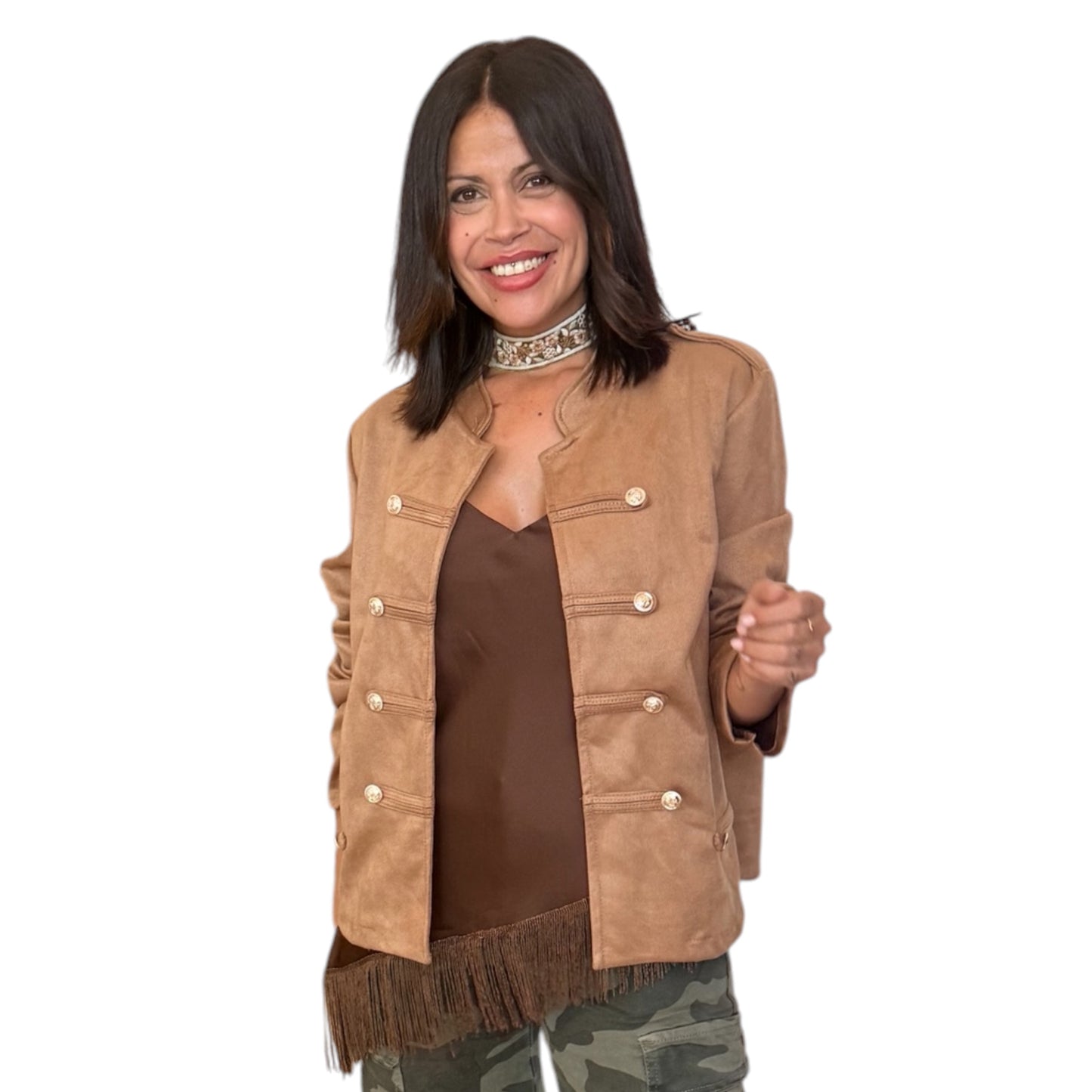 Chaqueta Napoleón camel