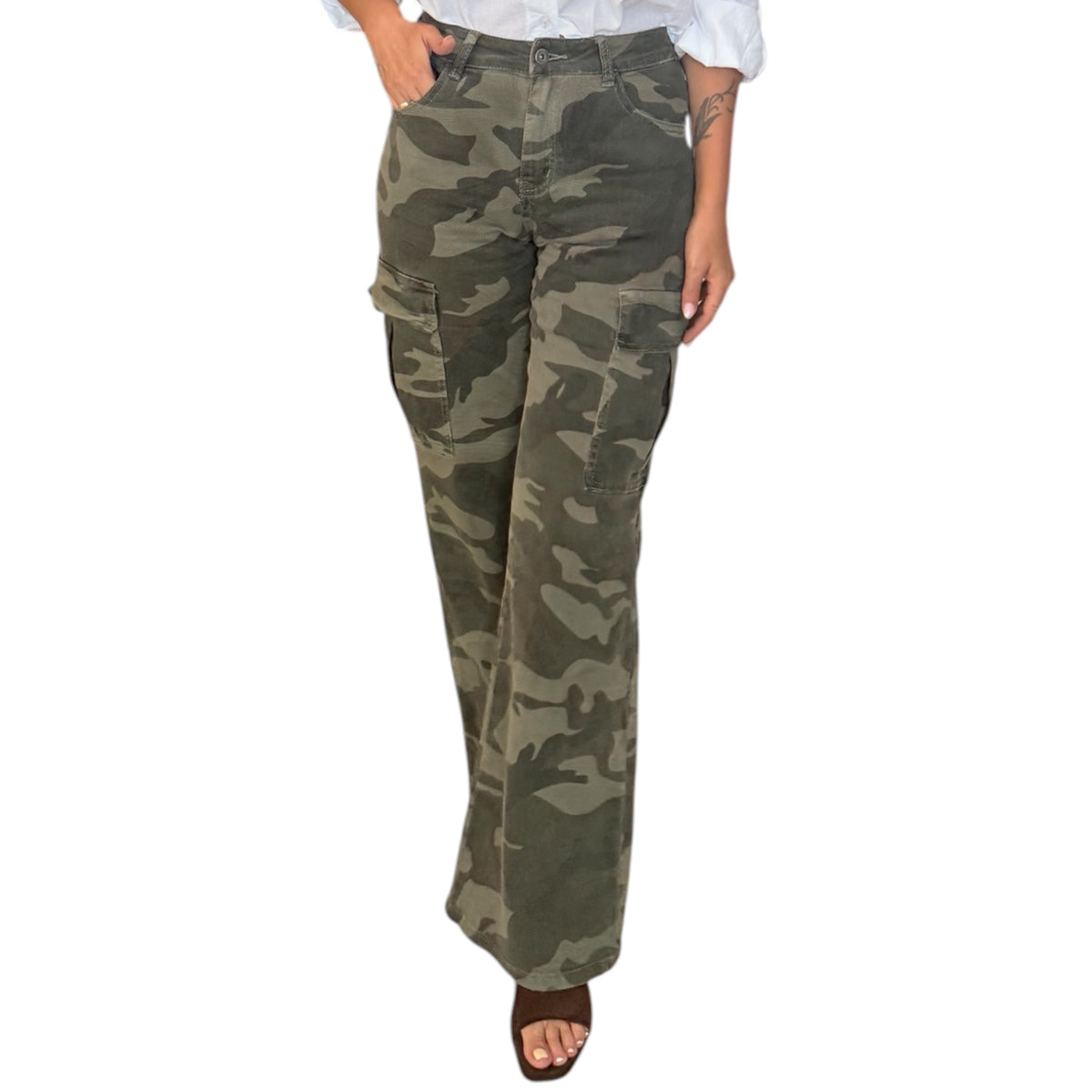 Jeans cargo militar