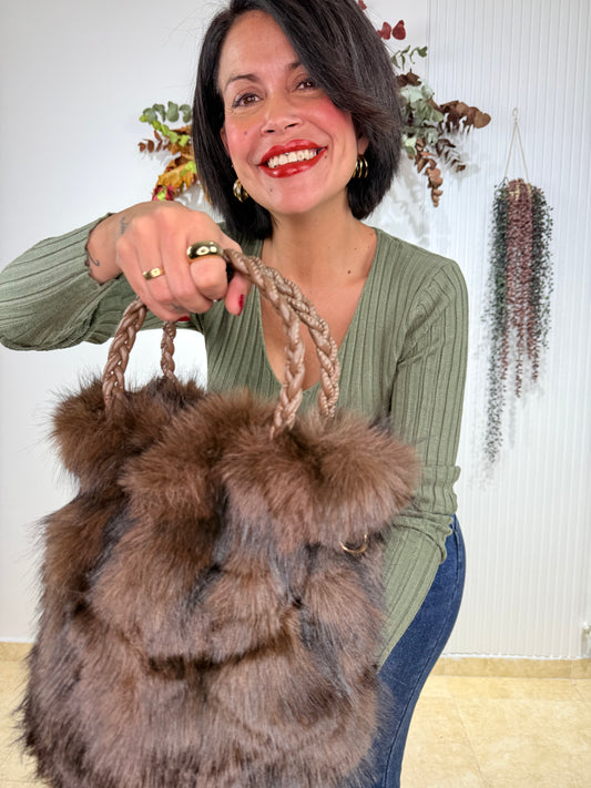 Bolso pelo chocolate