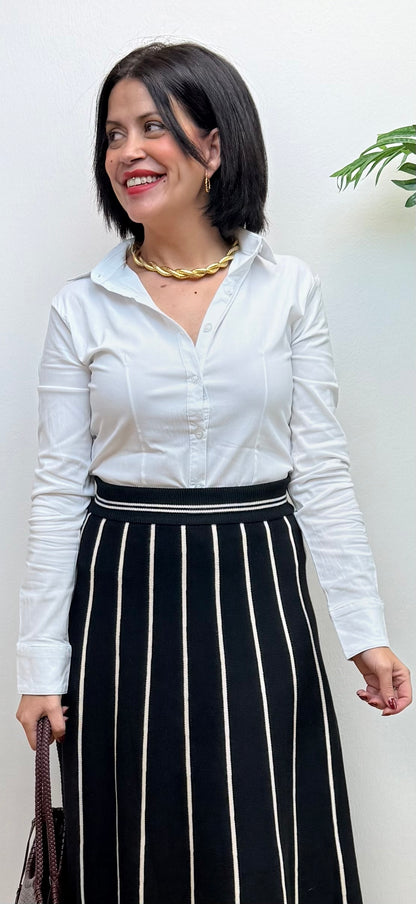 Camisa lycra blanca basic