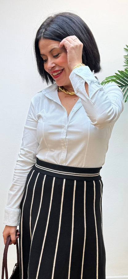 Camisa lycra blanca basic