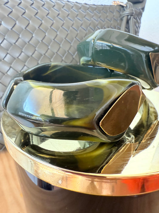 Pulsera Rígida verde oliva