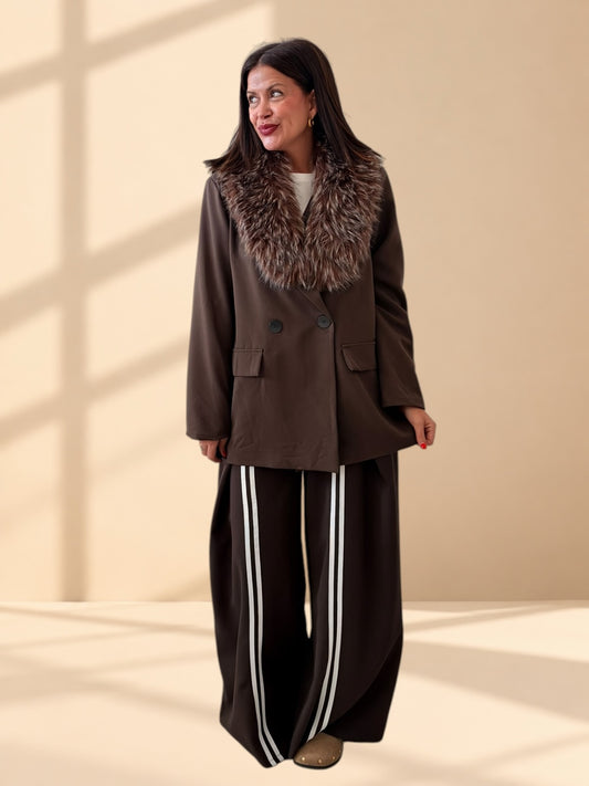 BLAZER OVERSIZE CHOCOLATE