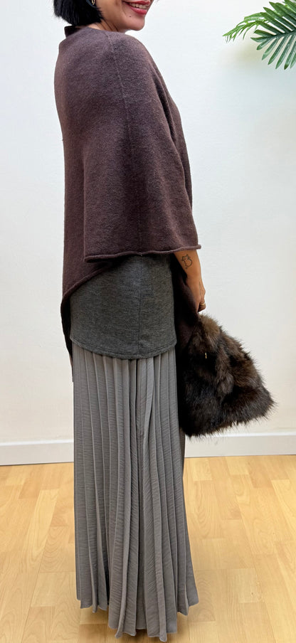 Capa de punto chocolate