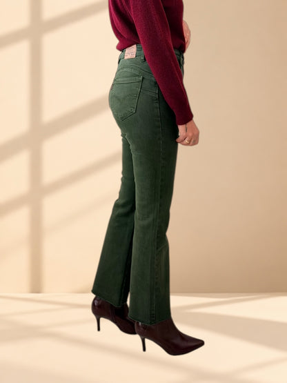 Jeans faja levis verde botella