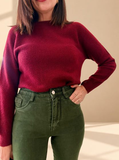 JERSEY BURDEOS · SOFT CHIC
