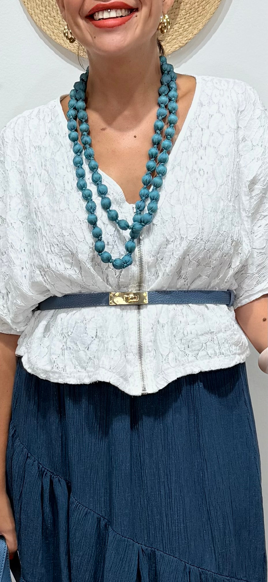 Bomber lentejuelas blanca