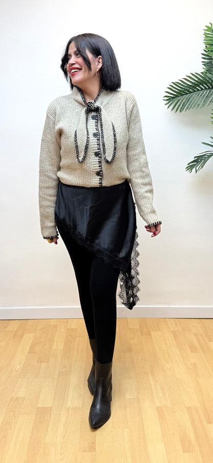 Jersey-rebeca combi lazo