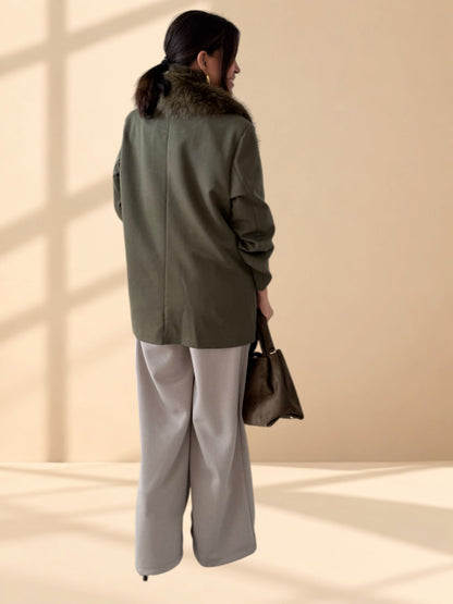 BLAZER OVERSIZE VERDE OLIVA