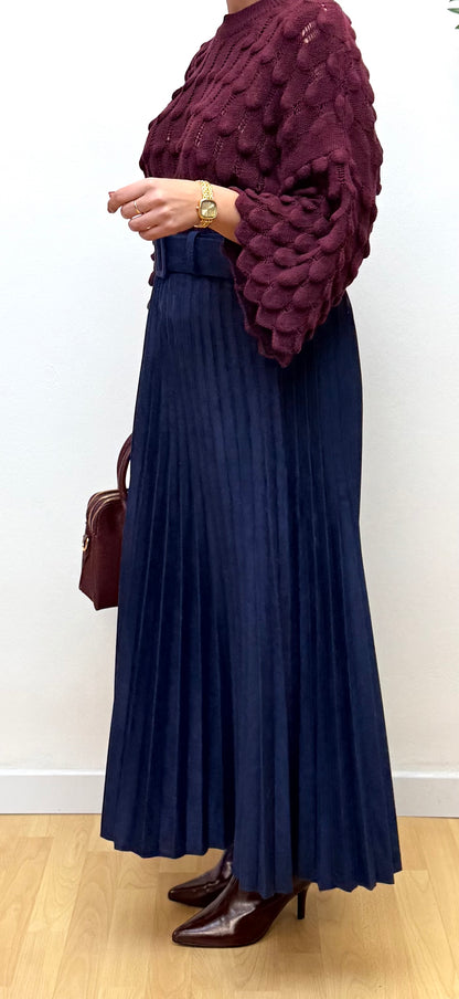 Jersey detalles Burdeos Camila