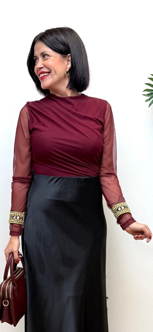 Body Burdeos Natacha