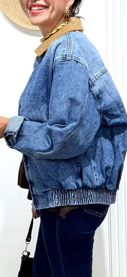 Chaqueta denim combi