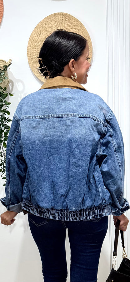 Chaqueta denim combi