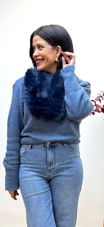 Jersey Hombreras Azul vaquero