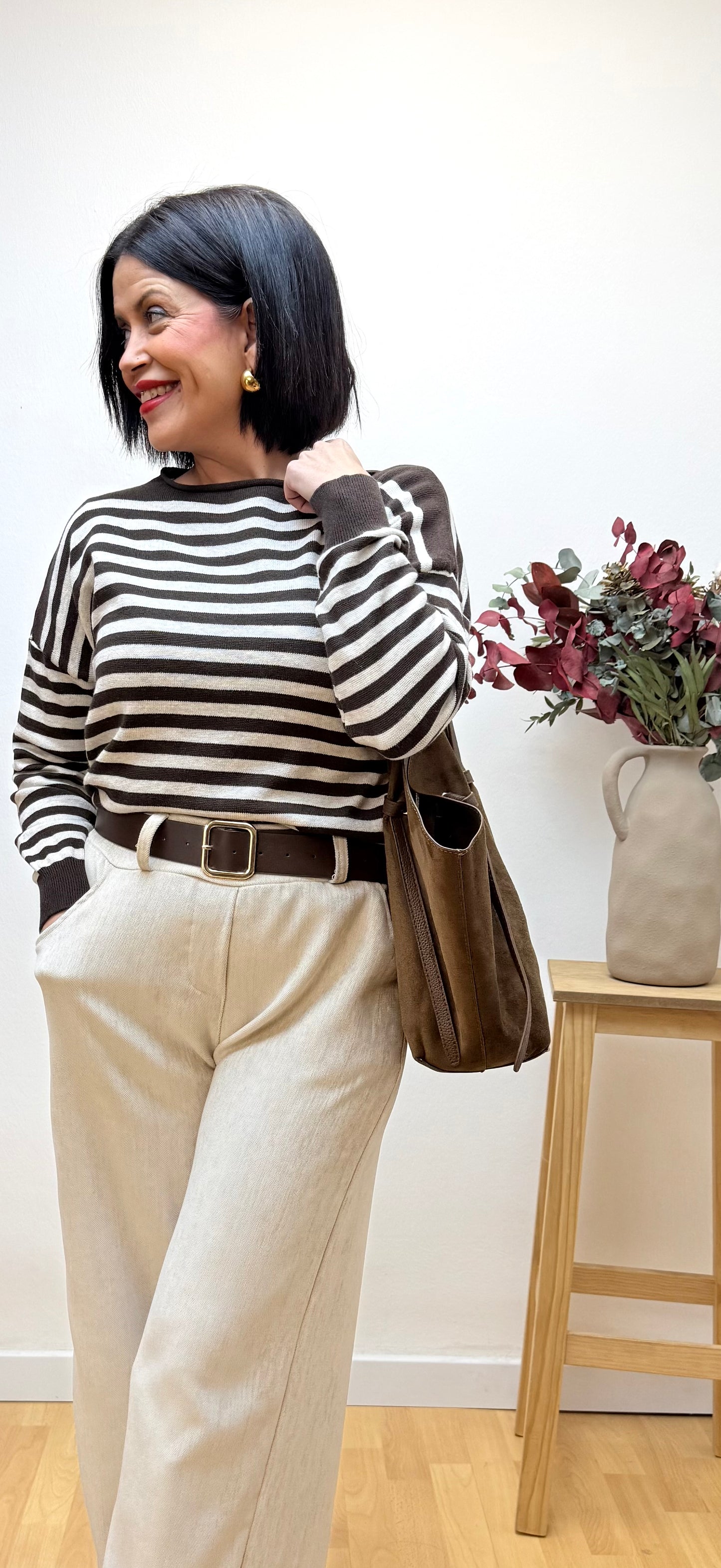 Pantalón Michaella crudo