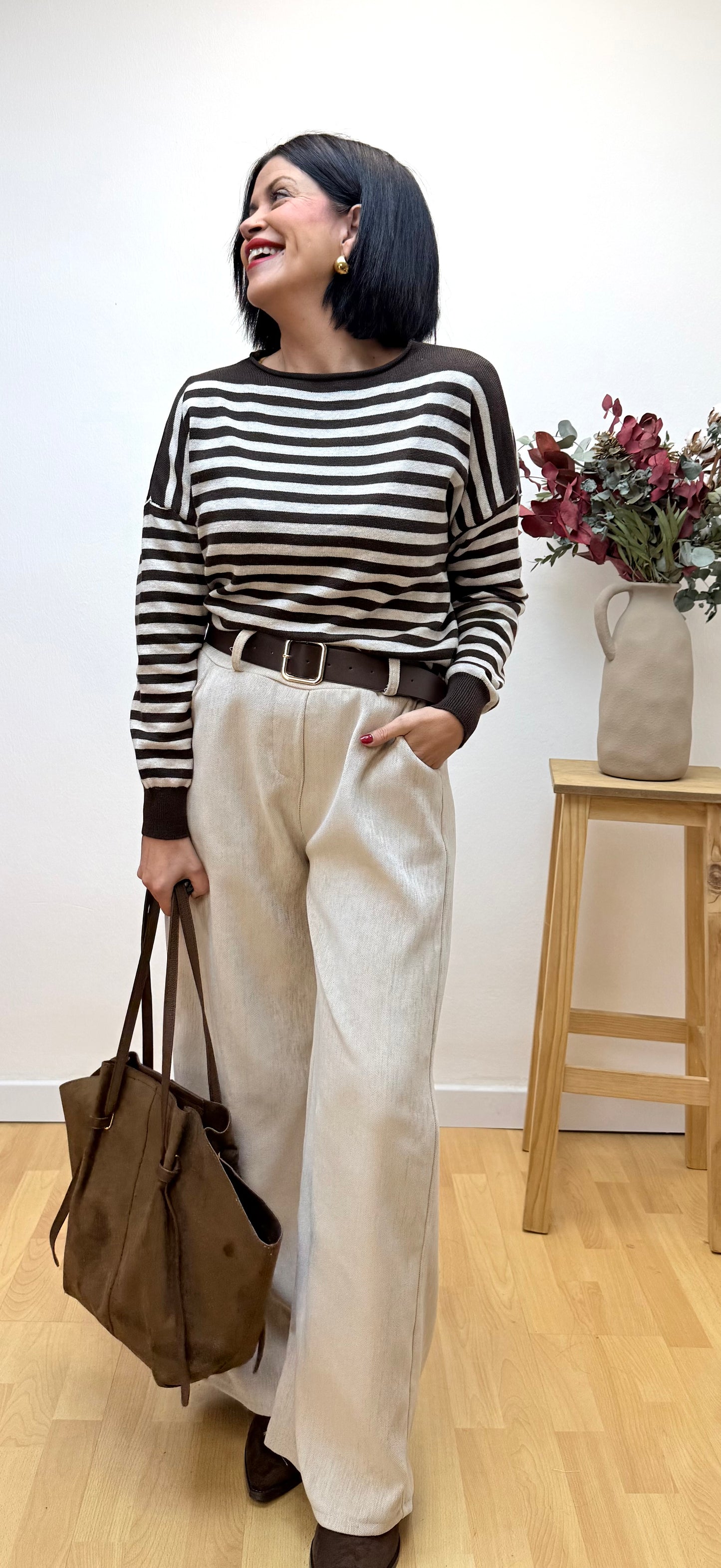 Pantalón Michaella crudo