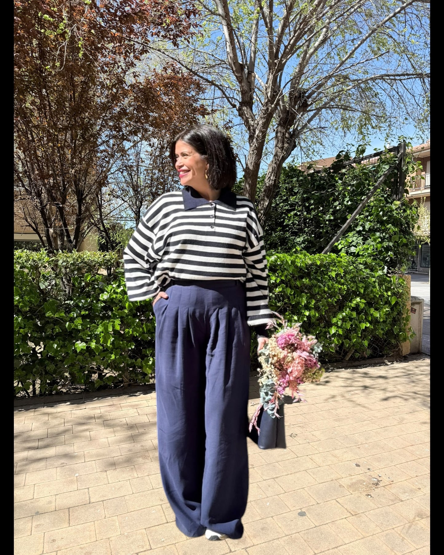 Polo rayas azul y blanco