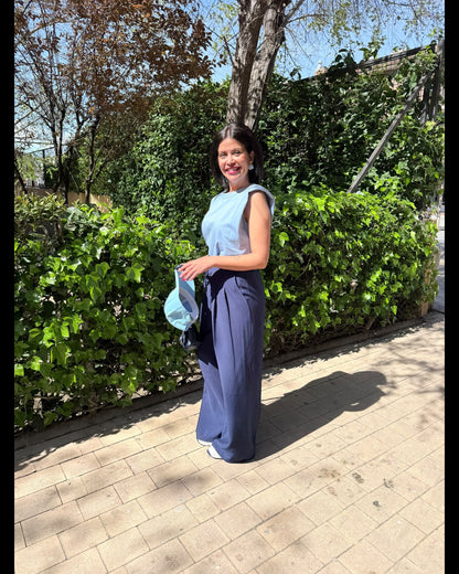 Polo rayas azul y blanco