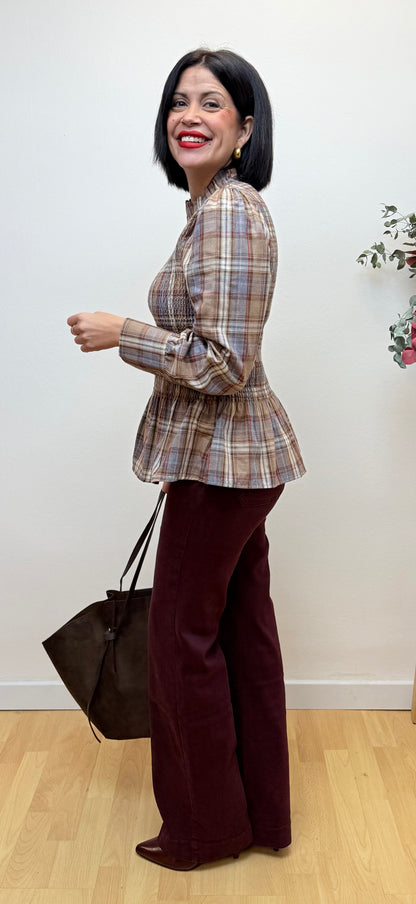 Blusa Marina cuadras