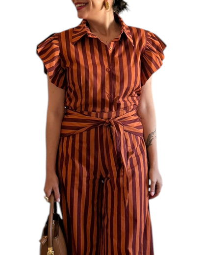 Conjunto burdeos- naranja - AC