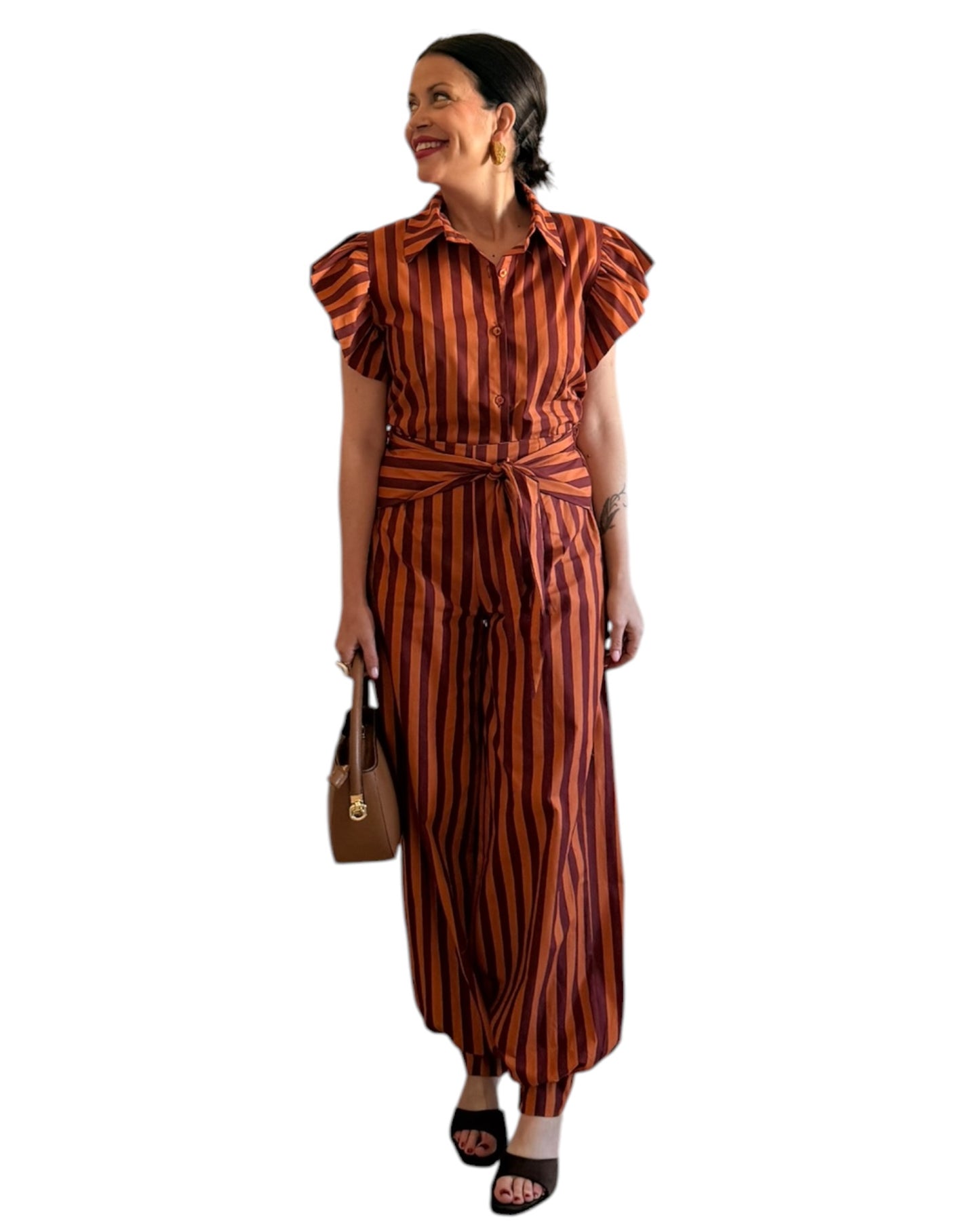 Conjunto burdeos- naranja - AC