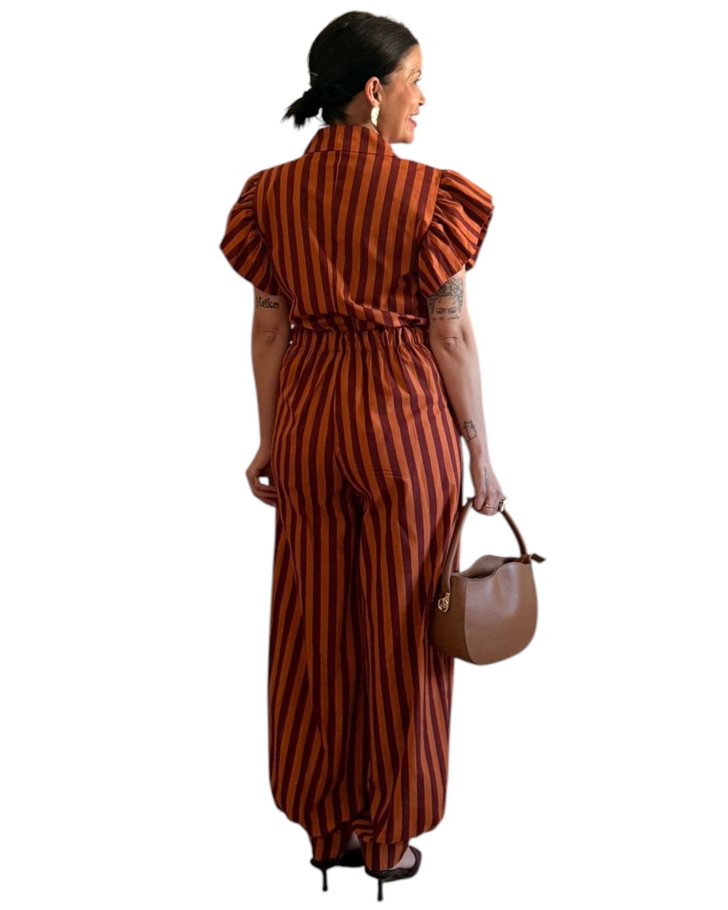 Conjunto burdeos- naranja - AC